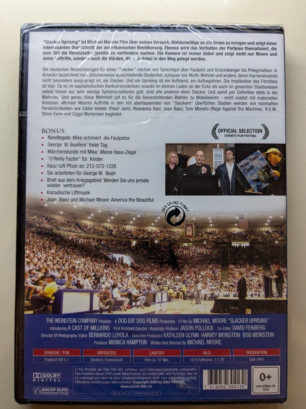 Alle DVDs: Michael Moore - Slacker Uprising [DVD/neu & OVP] – Neu und originalverpackt aus Port von gecotom 1