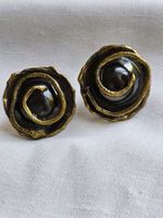 Vintage handmade Metall Ohrclips,