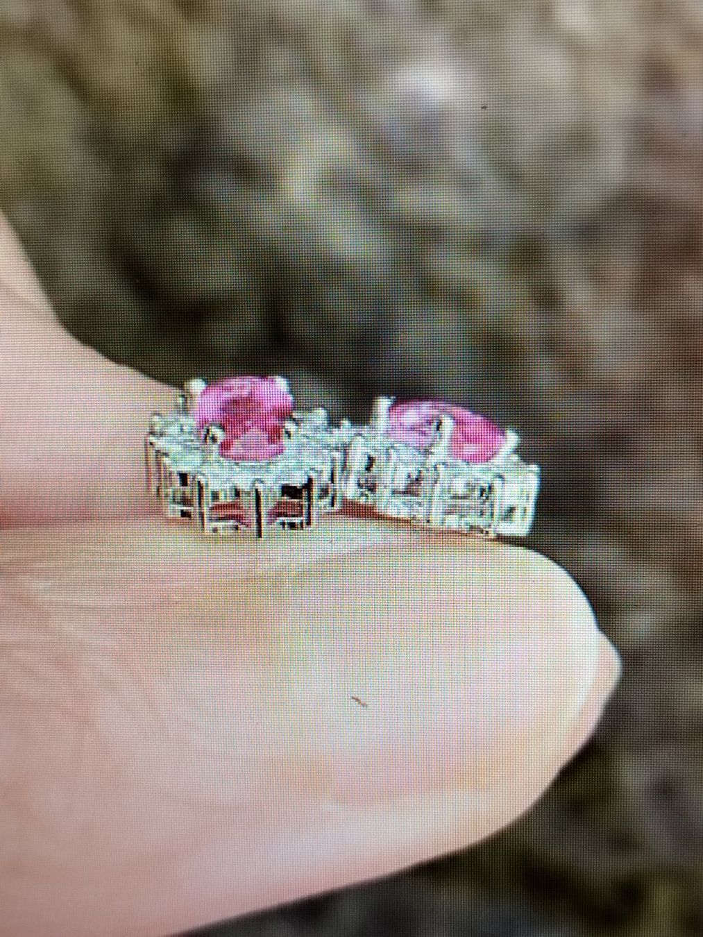 Orecchini pendenti & Orecchini a lobo: Ohrring mit natürlichem pink Topaz – Nuovo (secondo la descrizione) da Basel venduto da pro_79rs 5