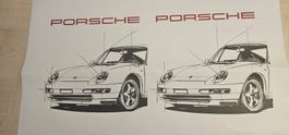 Porsche 911, 993  Turbo  RS, Webung , Druckmuster