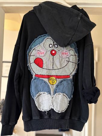 DORAEMON SWEAT-HOODIE MIXT COTON! M