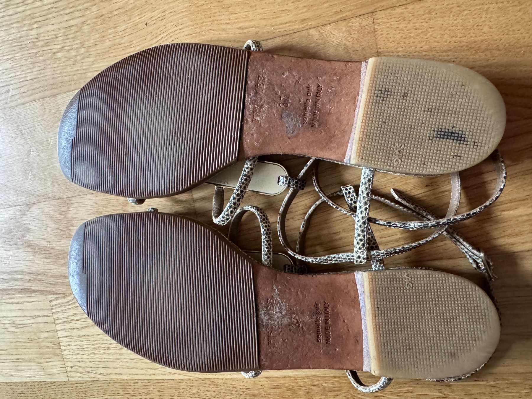 Hermès Scarpe da donna: Hermes Sandals Leather Lizard Gr.37 – Usato da Basel venduto da mimi8668 5