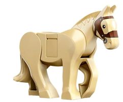 LEGO Minifigur Tier Pferd, brick yellow (Art-Nr. 6343565)
