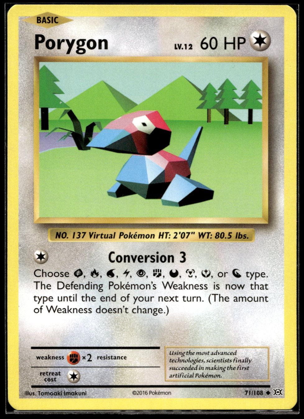 Pokémon Carte collezionabili: Porygon (EVO EN 71/108) – Nuovo (secondo la descrizione) da Affoltern am Albis venduto da Chiesa_5