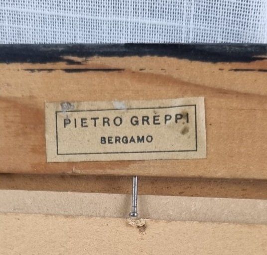 Gemälde: Stillleben mit Messingrahmen aus Italien – Gebraucht aus Flums von Flumsantik 5