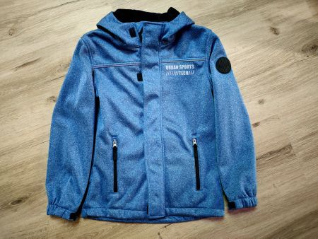 Kinder Softshelljacke grau-blau Gr. 152