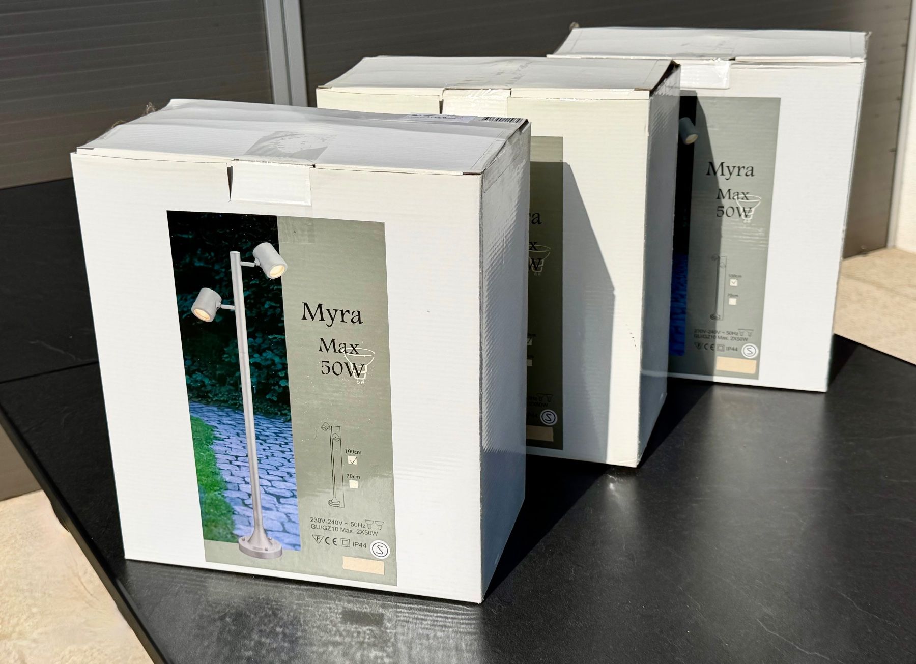 Lampade: Aussenstehleuchte Myra Spot Double/2-flammig – Nuovo e nell'imballaggio originale da Gebertingen venduto da redeal 1