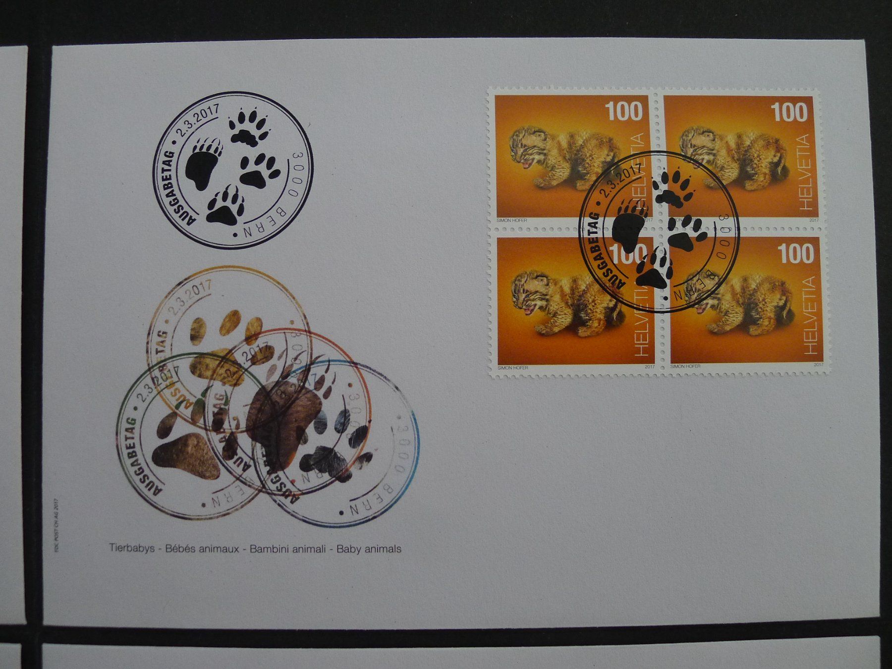 Tutti i francobolli: 2017 Nr.1624-1627 im 4er Block auf FDC – Usato da Dagmersellen venduto da wyss1982 2