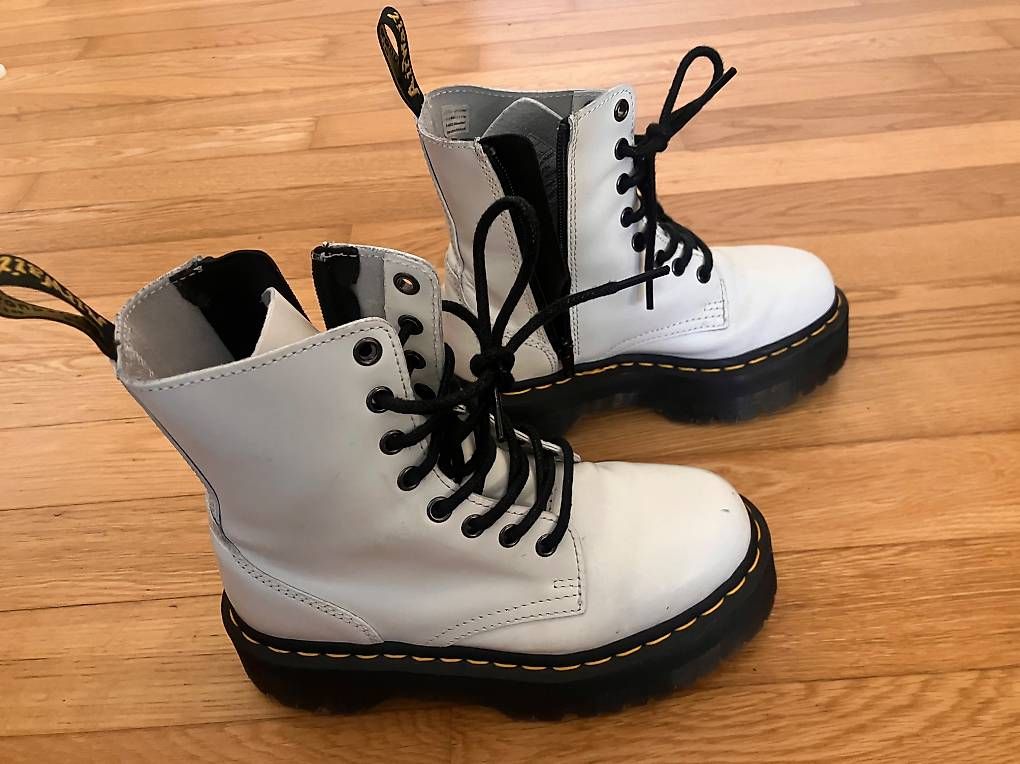 Dr. Martens Scarpe da donna: weisse Dr. Martens boots – Usato da Rotkreuz venduto da jezicanne17 3