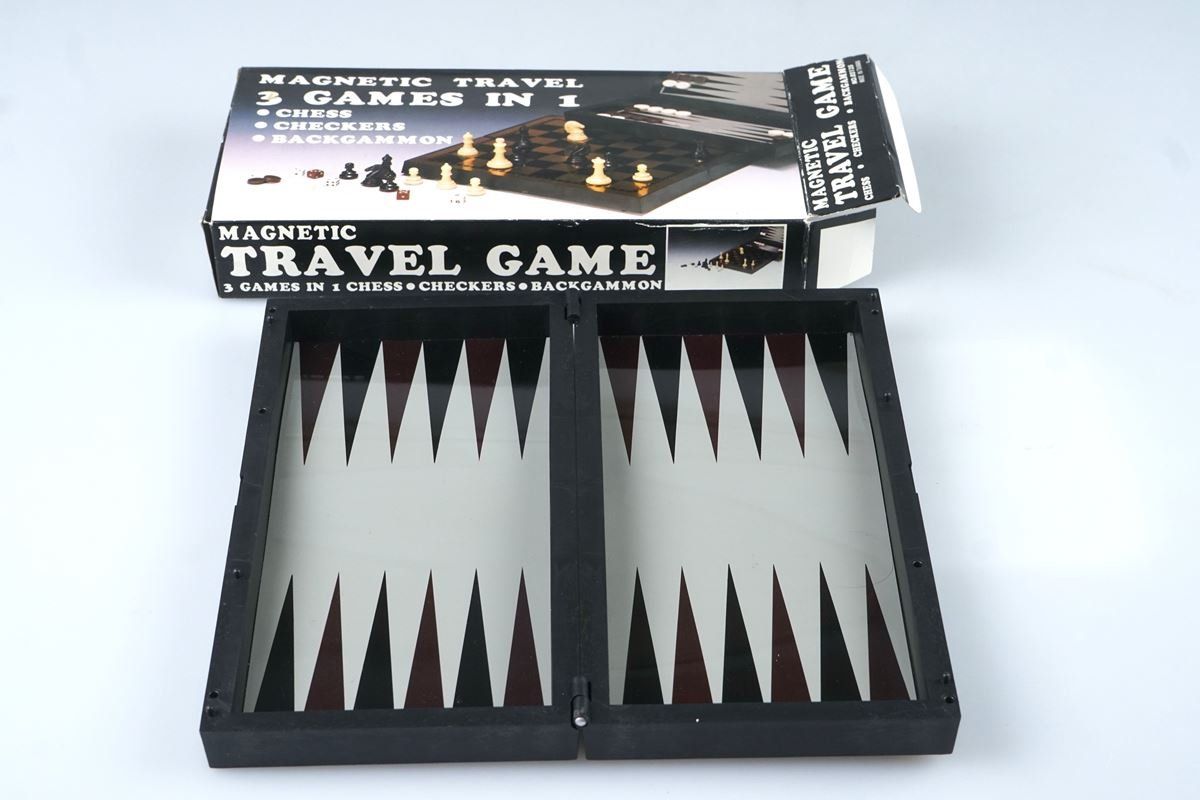 Giochi: 3er-Reisespielset (Schach, Dame & Backgammon) – Usato da Rüti ZH venduto da Restwert_Rueti_ZH 1