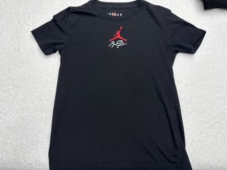 T-shirt enfant Jordan noir, taille S (8-10 ans), parfait!