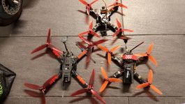 3x FPV Racing / Freestyle Drohnen – Carbon Custom Builds