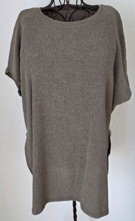 Damen Shirt,beige,Mit seitlichen Schlitz,Gr.XL