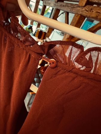 Festliches Jumpsuit Anzug mit glitzer-Jäggli in Bordeaux