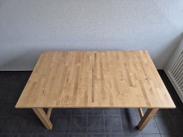 Esstisch massive Birke ausziehbar L 155-210/ B 90/ H 74 cm
