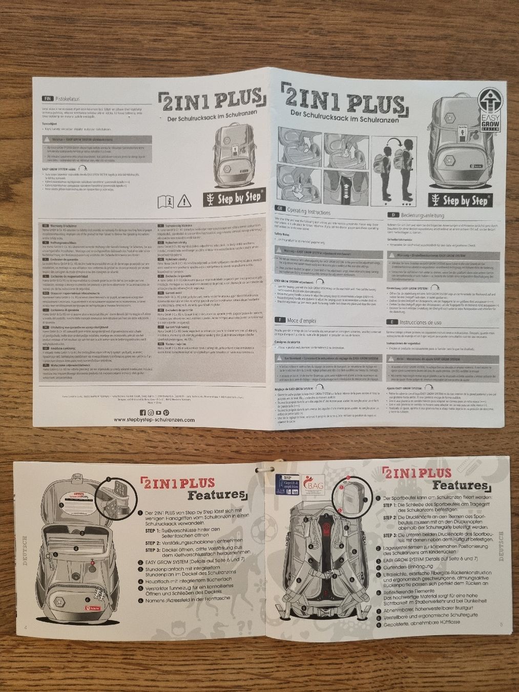 Step by Step Kindertaschen: Schulrucksack, Set, Step by Step, Mädchen – Gebraucht aus Fulenbach von Matte3 9