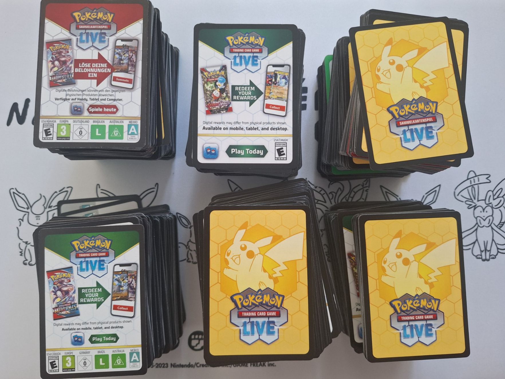 Pokémon Sammelbilder & Trading cards: 2kg Pokemon Live Codes – Neu (gemäss Beschreibung) aus Spreitenbach von misi.m