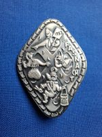Original Basler Fasnachtsplakette silber 1953