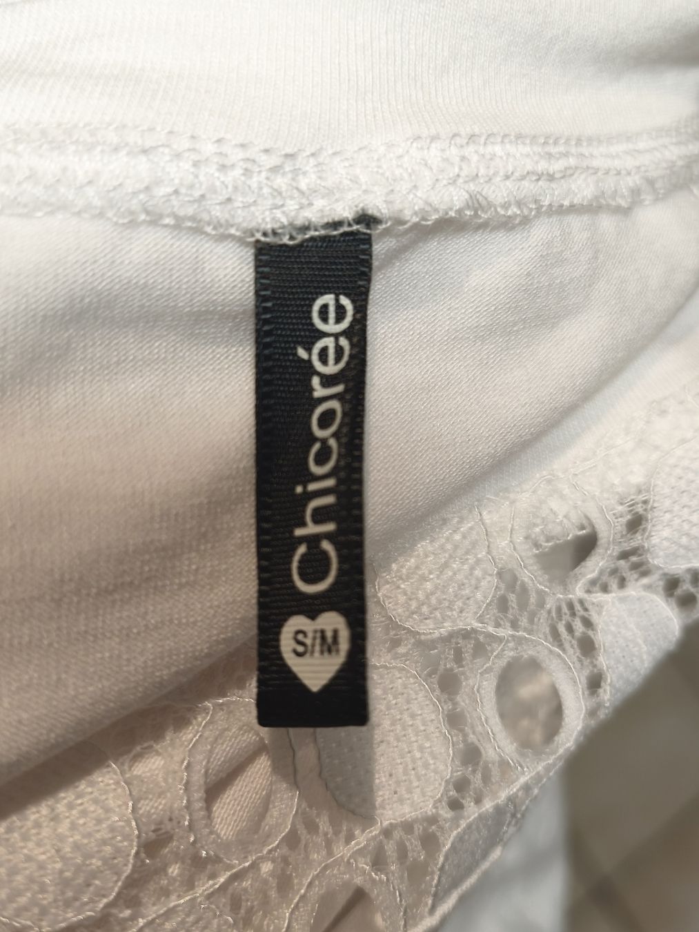 T-shirts: Weisses. T-Shirt Gr.S/M von Chicorée – Neuf (Voir description) à Emmetten par SecondhandSiska 3
