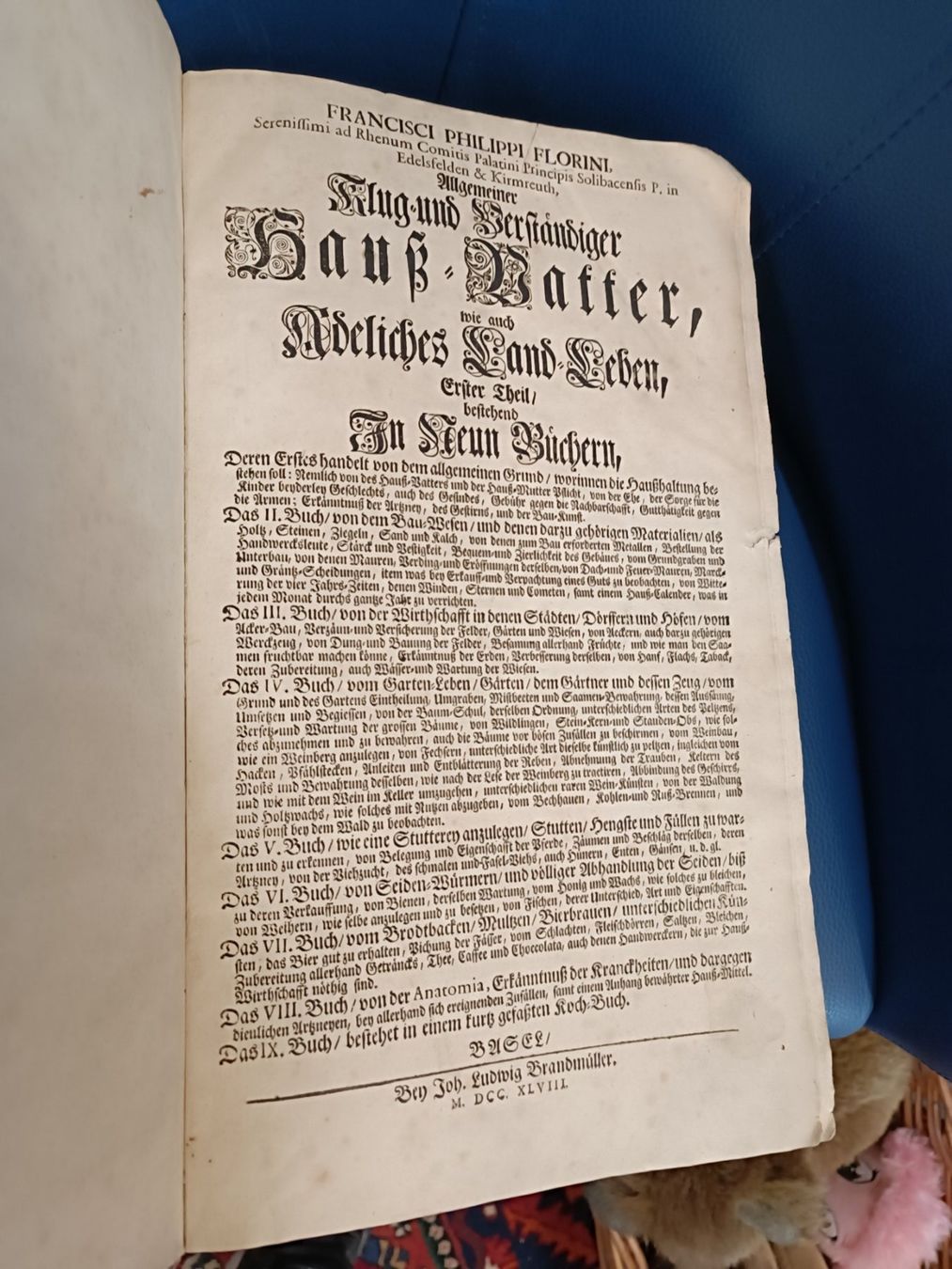 Libri: Florini Klug Verständiger Hauss Vatter 1748 – Usato da Reiden venduto da Zofi-Brocki 6