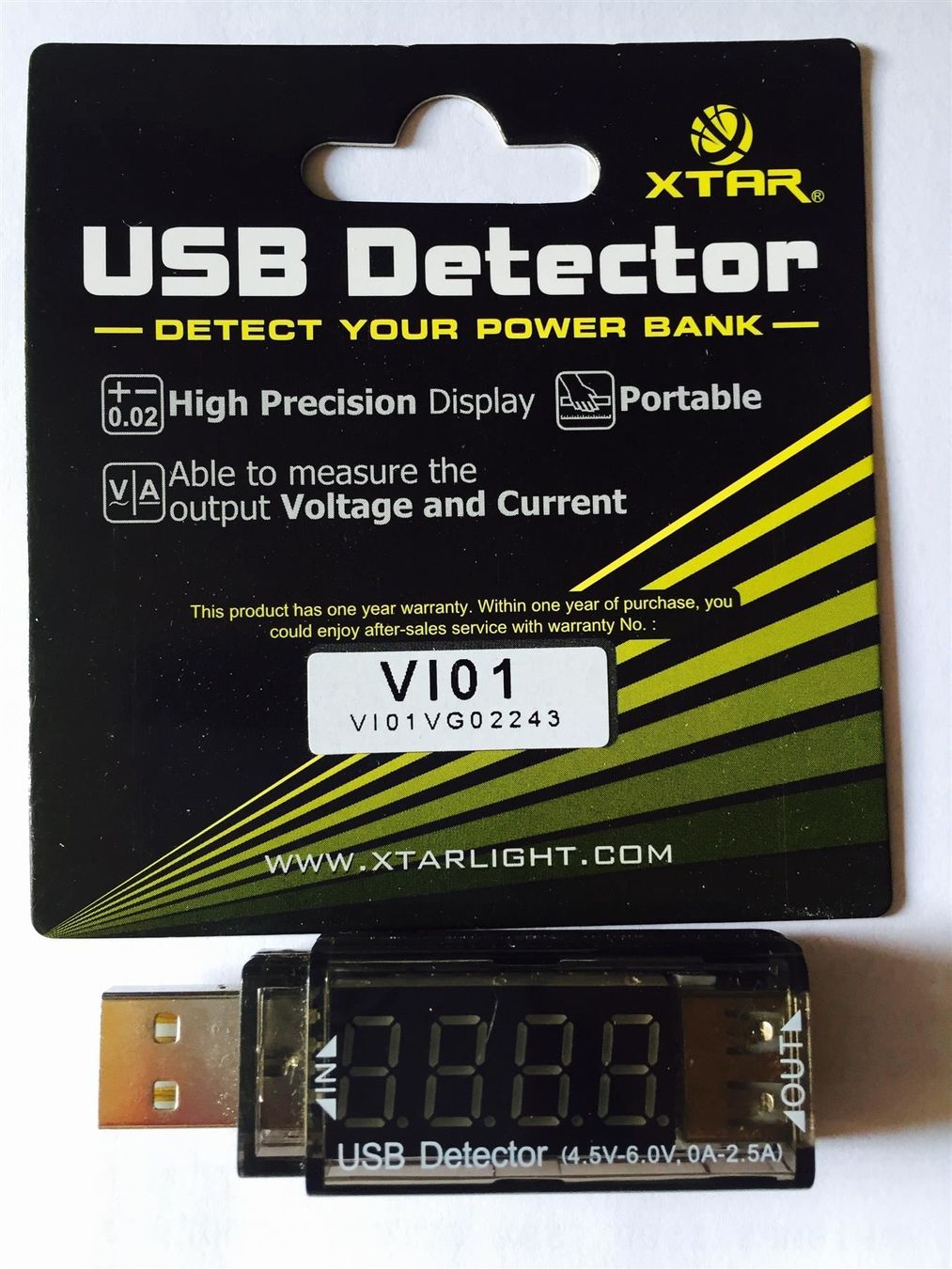 Batterie, Caricabatterie & Alimentatori: XTAR VI01  USB Detector – Nuovo e nell'imballaggio originale da Wildberg venduto da Adler77