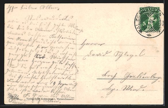 Cartes postales: Walzenhausen, Pension Rosenberg mit Stra – D'occasion à Berlin par bartko-reher 1