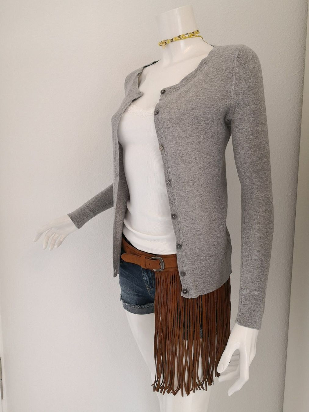 Mango Jacken: 🤩MANGO STRICK-JACKE GRAU & PERLMUTT-KNÖPFE NEU – Neu (gemäss Beschreibung) aus Olten von Naja-Twins-Twins 6