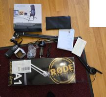 Audio-Technica AT2020USB+ + RØDE PSA1 Studio Arm Komplettset