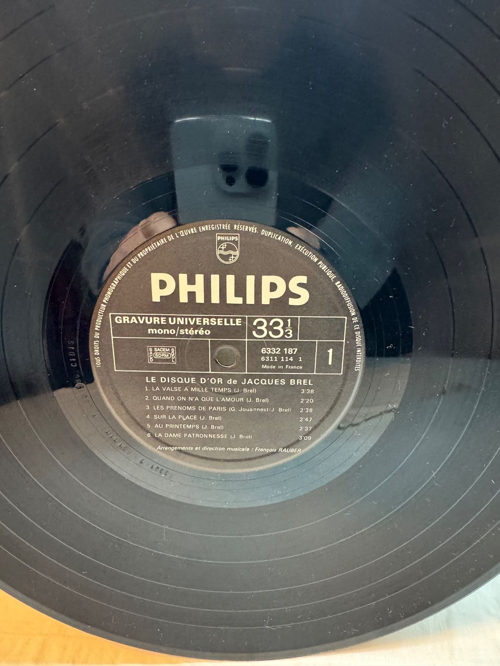 Dischi in vinile: Jacques Brel - Le Disque d'Or, Vinyle Original Philips – Usato da la Chaux-de-Fonds venduto da Lampe 3