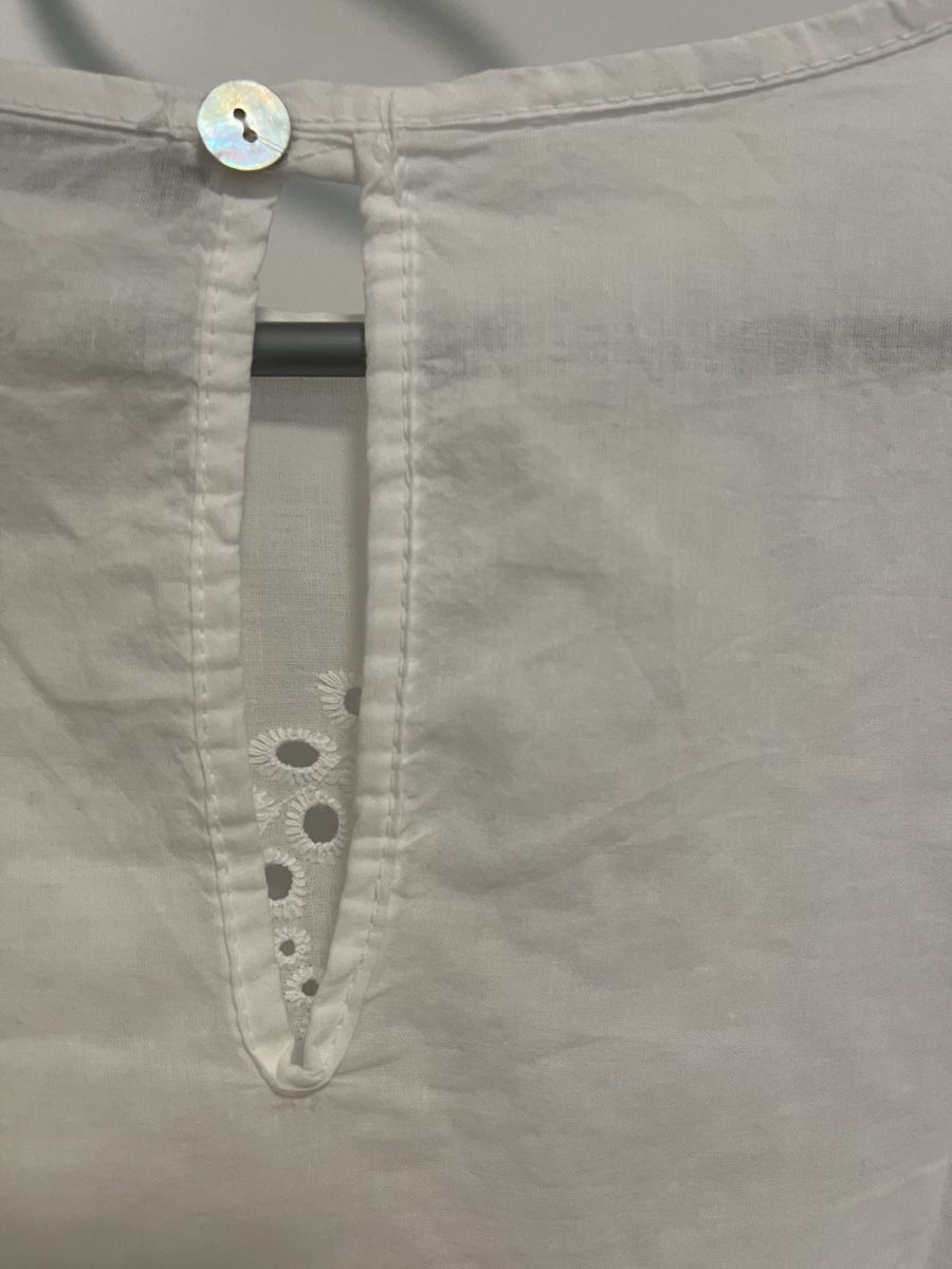 Camicette: Bluse mit Lochmuster weiss S neu – Nuovo (secondo la descrizione) da Birrwil venduto da vanyboo 3