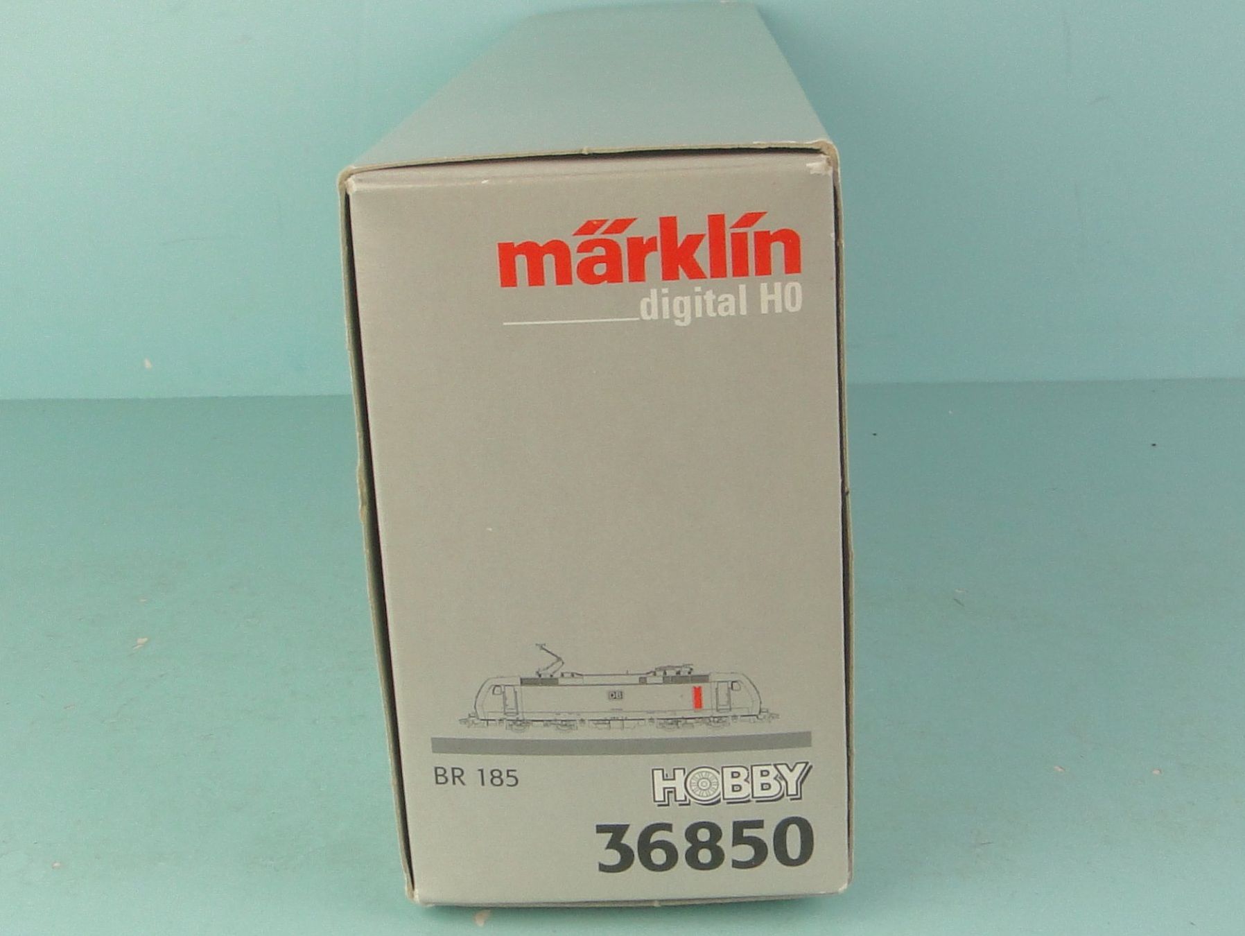 Märklin Modellini di ferrovie: Märklin leerer Karton 36850 BR 185 – Usato da Bülach venduto da cann11