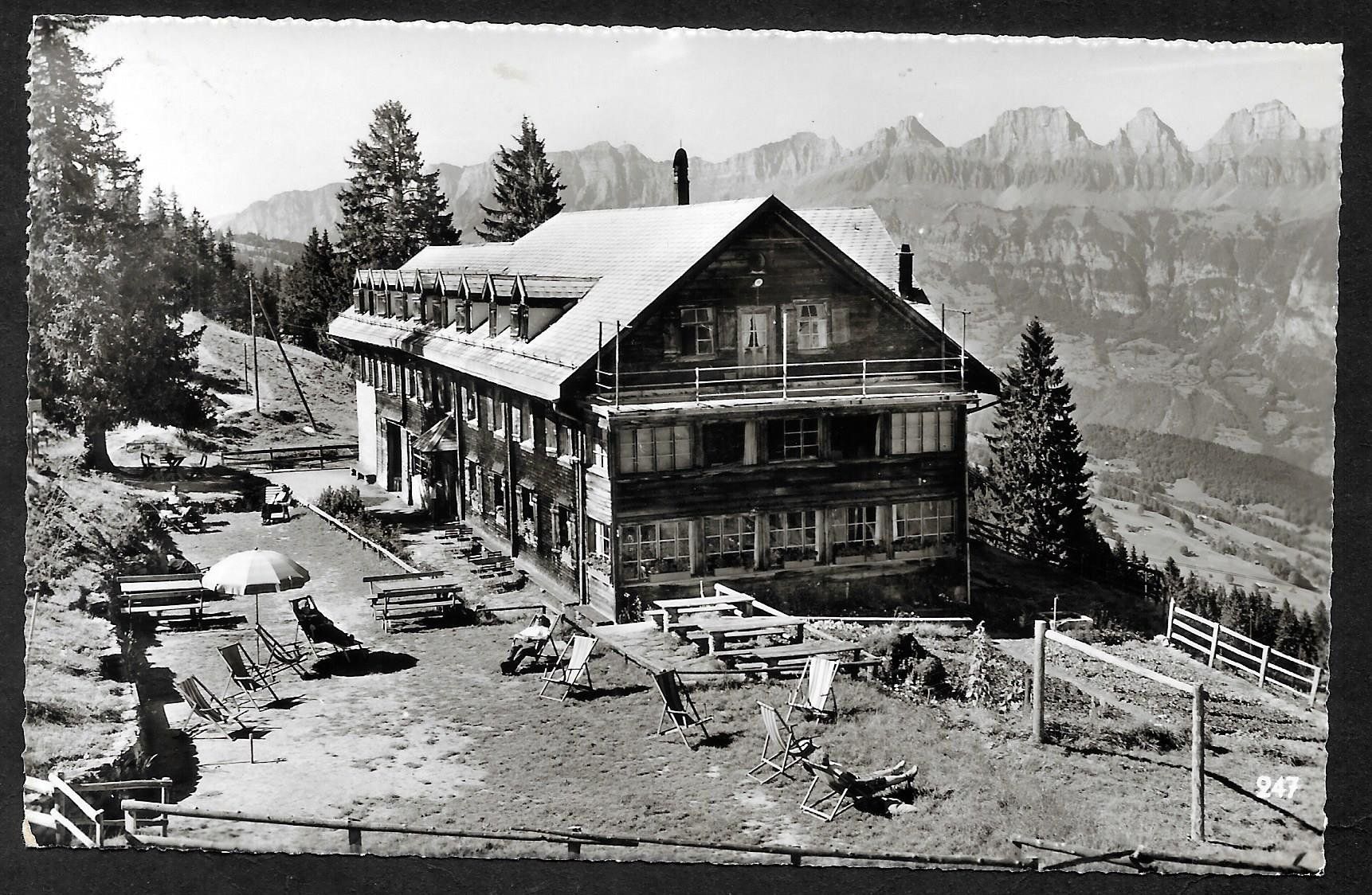Cartoline postali: Berghotel Schönhalden ob Flums – Usato da Olten venduto da clotaldi