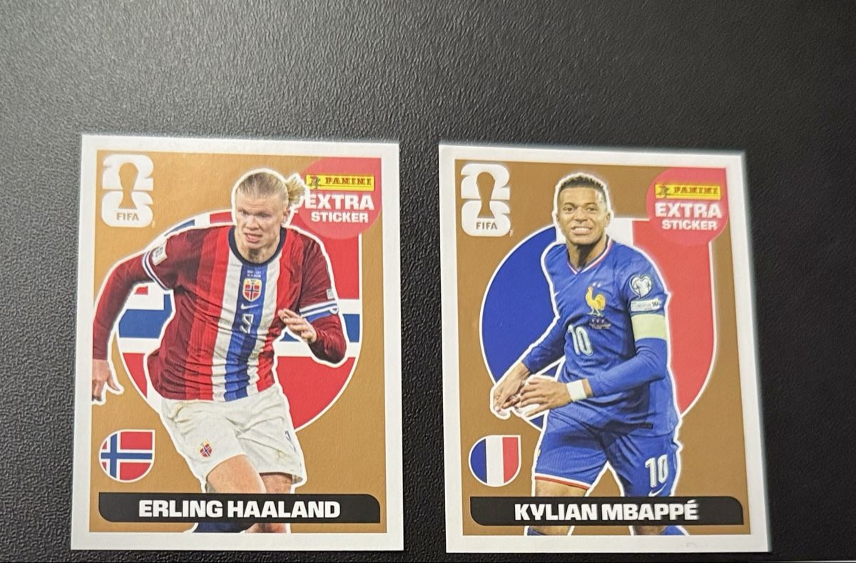 Panini Carte collezionabili: Mbappé + Haaland bronze extra stickers 2026 – Nuovo (secondo la descrizione) da Bellevue venduto da andrersousa