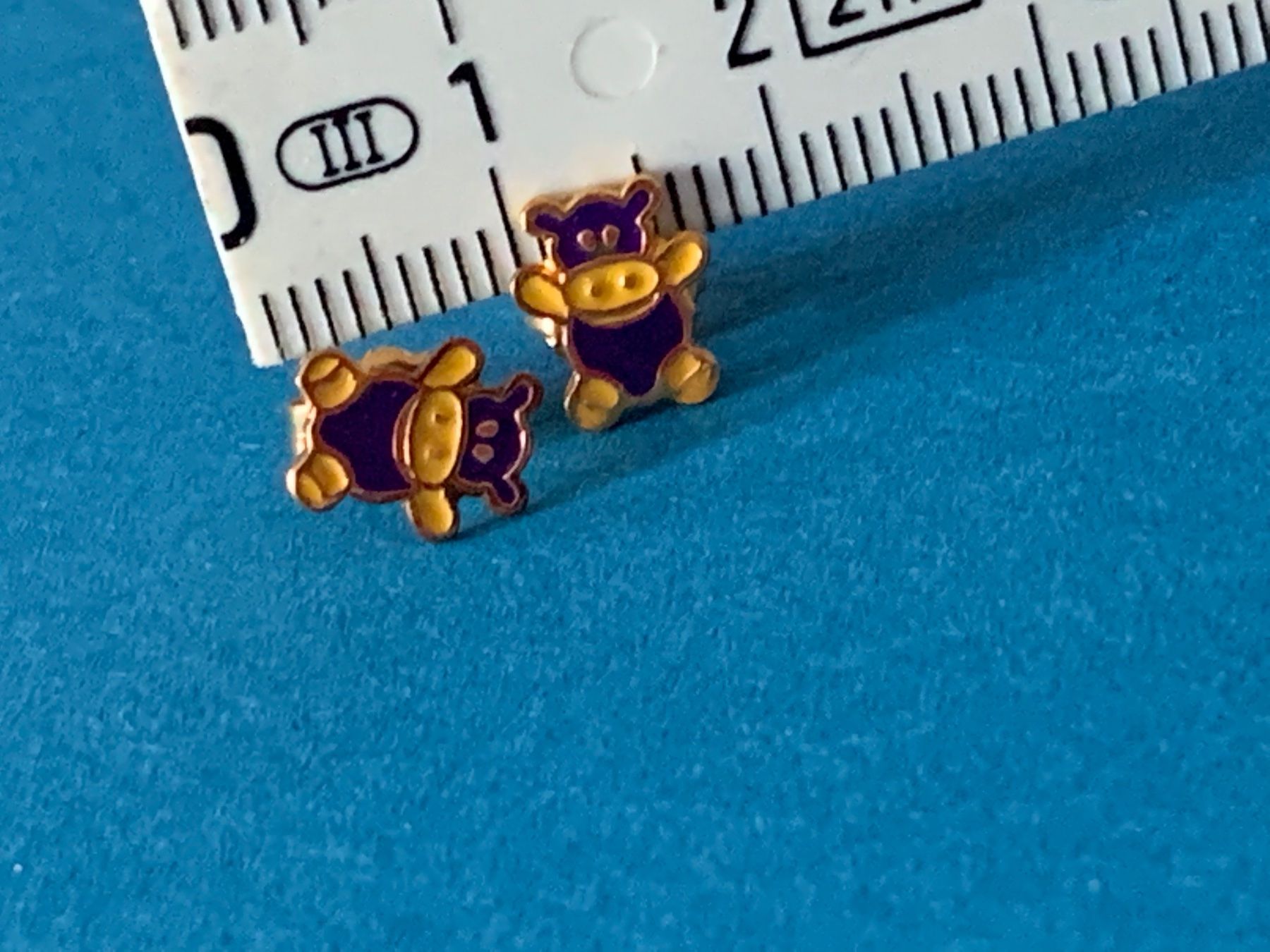 Ohrringe & -stecker: Ohrenstecker Kind Nilpferd Violett – Gebraucht aus Dittingen von Bijoubelle 6