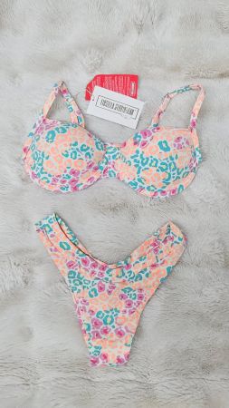 Bikini unbenutzt farbiges leoparden Muster