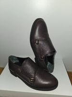 Navyboot Leder-Monkstraps dunkelbraun Grösse 37