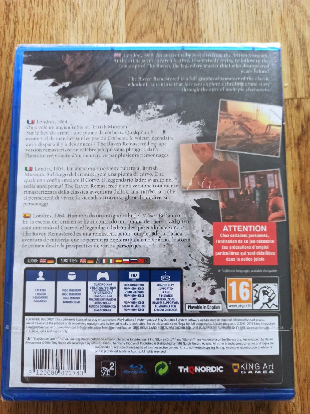 Giochi: The Raven Remastered PS4 / PS5  Neu & Sealed – Nuovo (secondo la descrizione) da Oberweningen venduto da mar_87mx 1