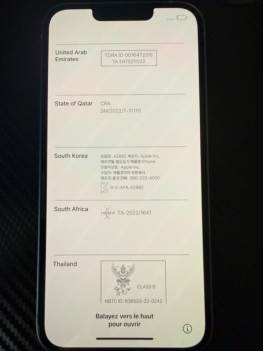 Apple Telefoni cellulari / Smartphones: iPhone 14 128 Go Bleu — batterie neuve 100%, écran neuf – Usato da Sion venduto da sar_t2yc 5