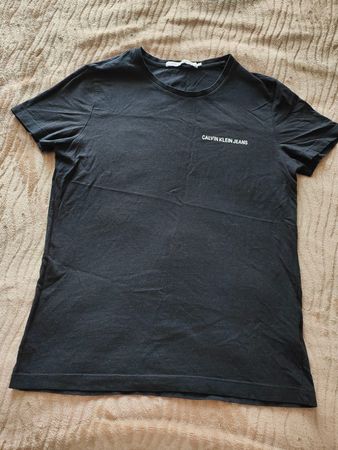 Schwarzes Calvin Klein Jeans T-Shirt, Grösse L