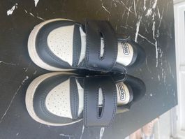 Kinder schuhe Adidas schwarz weiss Klettverschluss Gr.23