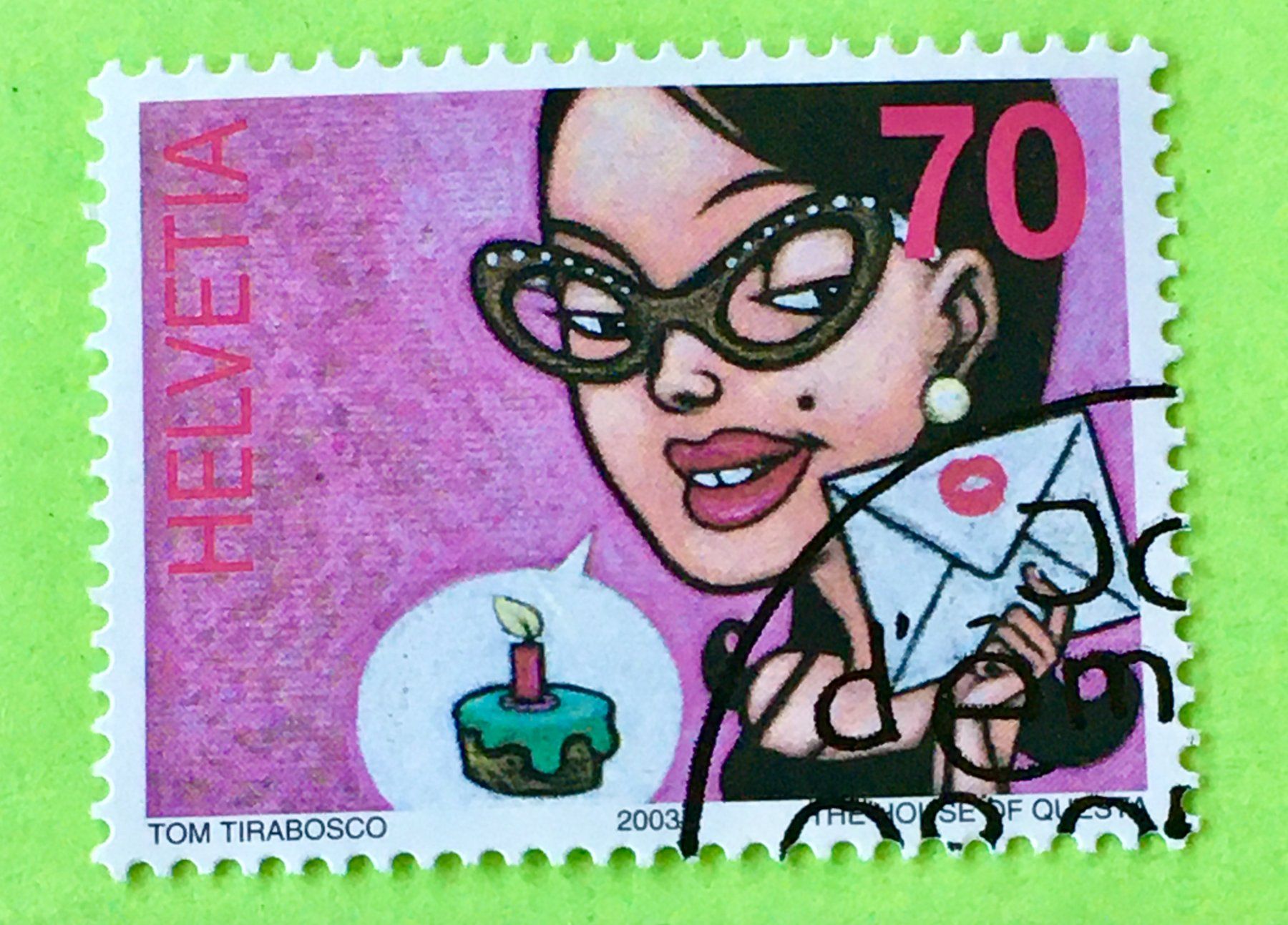 Tutti i francobolli: Nr.1088  Laura GESTEMPELT 2003 Sondermarken Comics   – Usato da Aarau venduto da Billa007