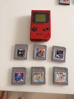 Game boy classic rouge + 6 jeux