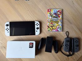 Nintendo Switch Oled Modell Weiss mit zwei Spielen 🍬