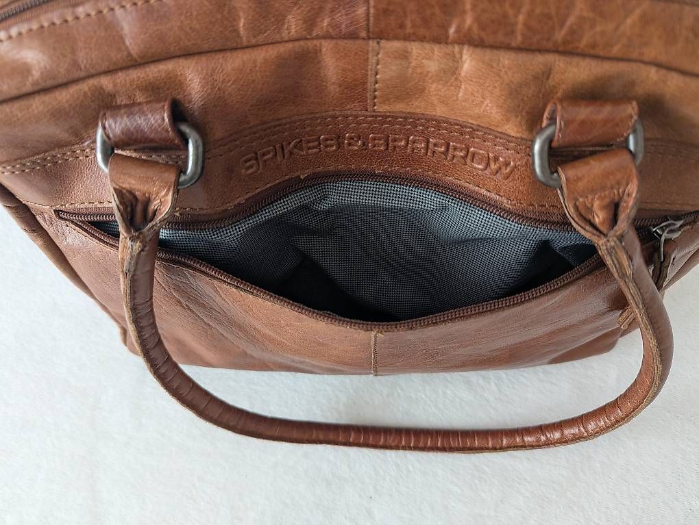 Borse: Laptop Tasche Spikes & Sparrow, Echtleder, Cognac – Usato da Zürich venduto da est_q7sj 3
