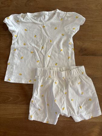 H&M Baby Sommer Set Gr. 80 (9-12M) Zitronen Print 