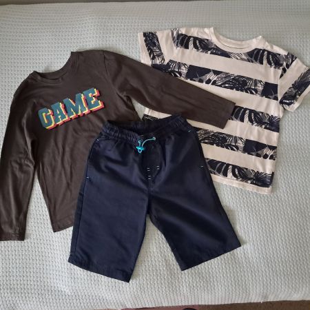 Kinder Kleiderset T-shirts, Shorts, Gr 116