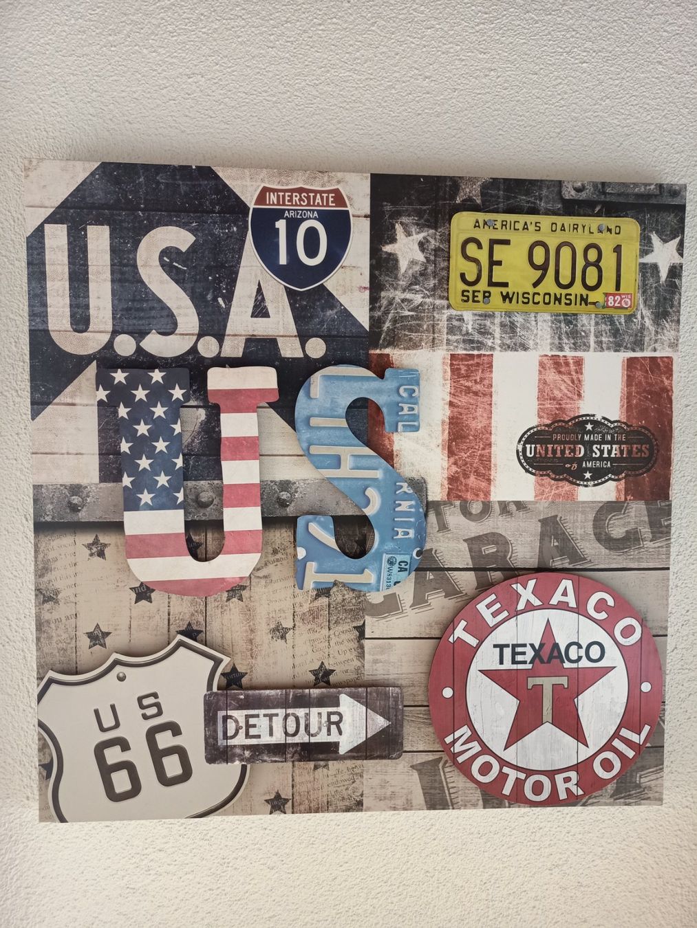 Foto & Immagini: Bild USA 3D Leinwand – Usato da Sempach venduto da Outletinoo