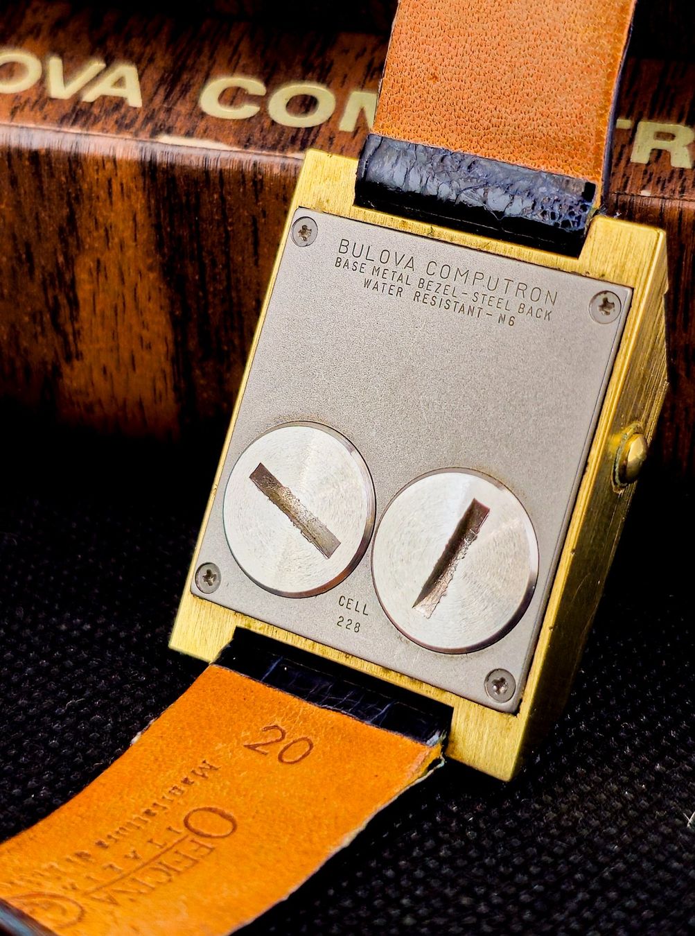Bulova Orologi: Bulova Computron LED Vintage-Uhr mit Verpackung – Usato da Lugano venduto da R.Riccardo 3