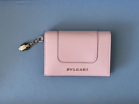 Elegante BVLGARI Serpenti Damen Portemonnaie Rosa