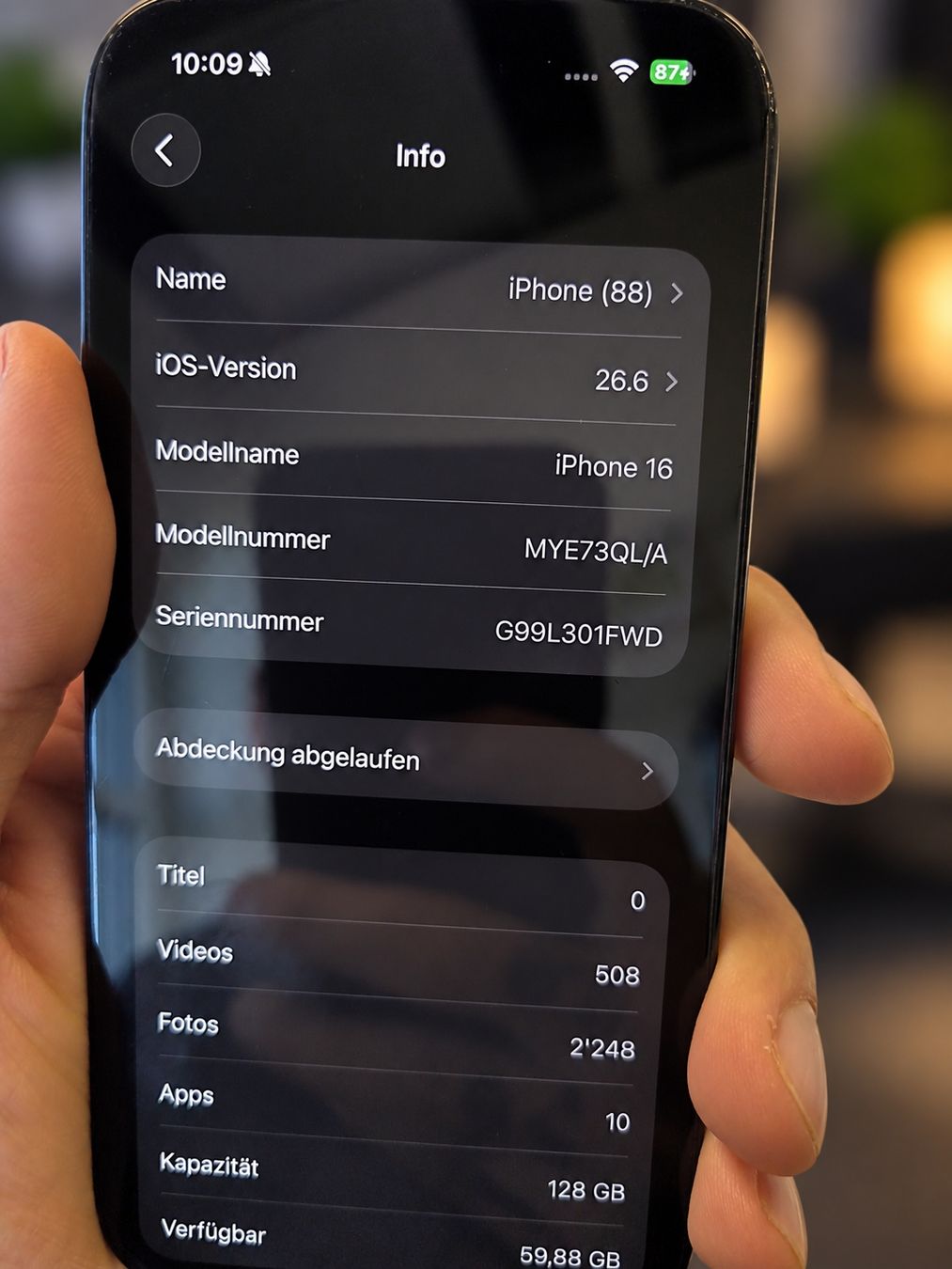 Apple Handys / Smartphones: Iphone 16 128gb black – Gebraucht aus Münchwilen TG von VeniceBeach02 1